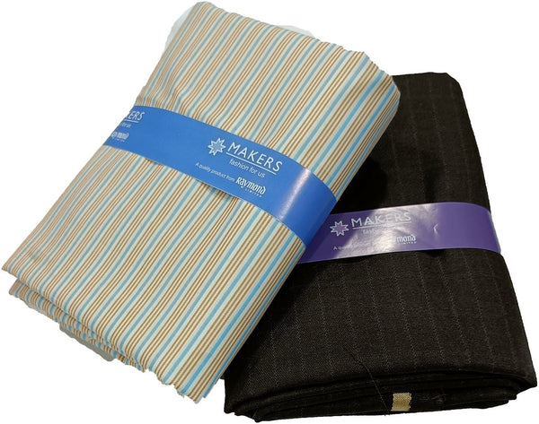 Raymond Cotton Blend Checkered Shirt & Trouser Fabric