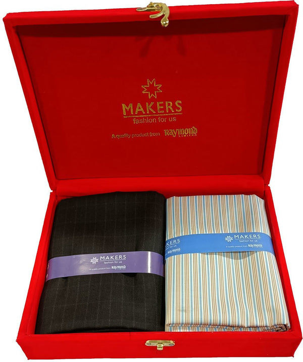 Raymond Cotton Blend Checkered Shirt & Trouser Fabric
