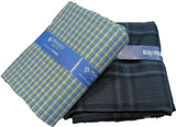 Raymond Cotton Blend Checkered Shirt & Trouser Fabric