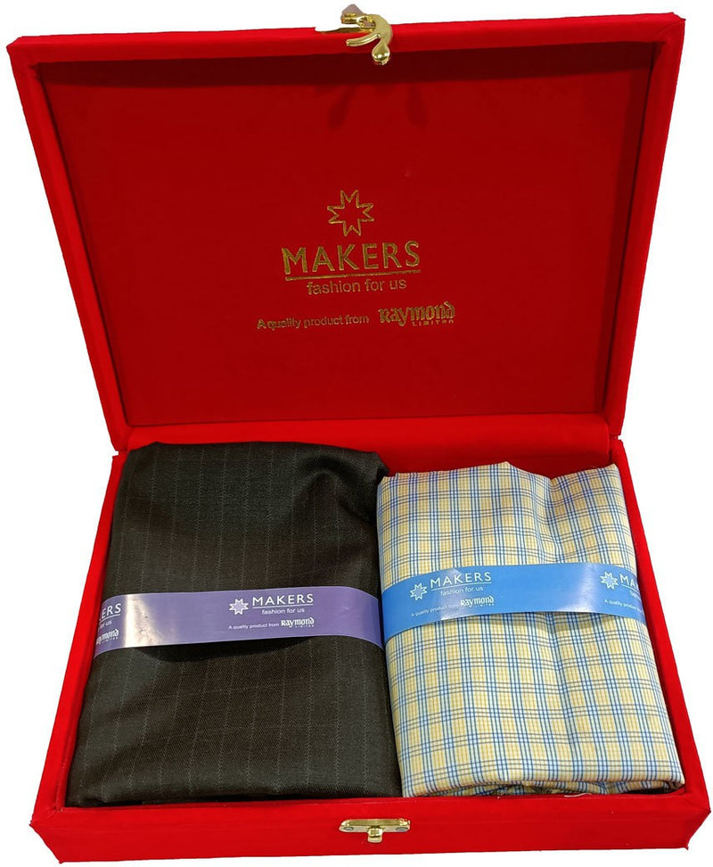 Raymond Cotton Blend Checkered Shirt & Trouser Fabric