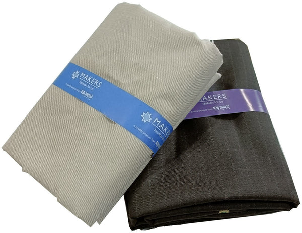 Raymond Cotton Blend Checkered Shirt & Trouser Fabric