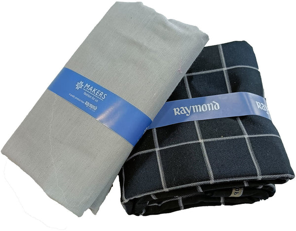 Raymond Cotton Blend Checkered Shirt & Trouser Fabric