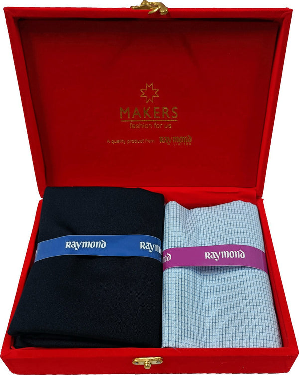 Raymond Cotton Blend Checkered Shirt & Trouser Fabric