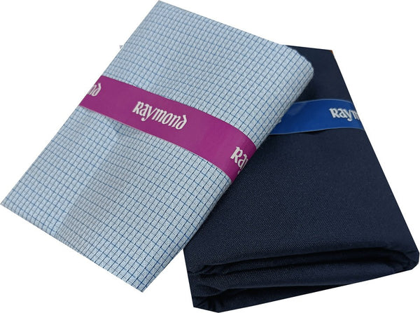 Raymond Cotton Blend Checkered Shirt & Trouser Fabric