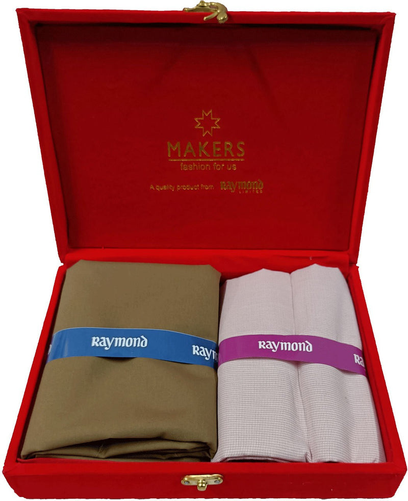 Raymond Cotton Blend Checkered Shirt & Trouser Fabric