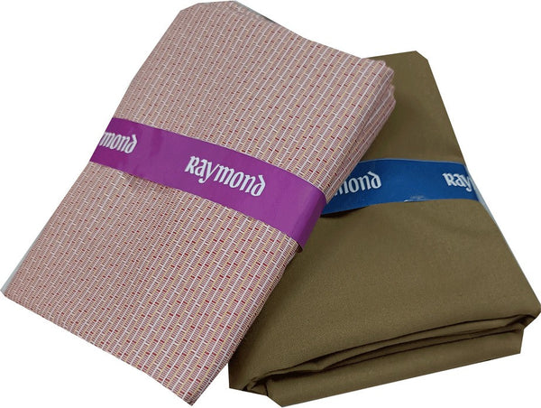 Raymond Cotton Blend Checkered Shirt & Trouser Fabric