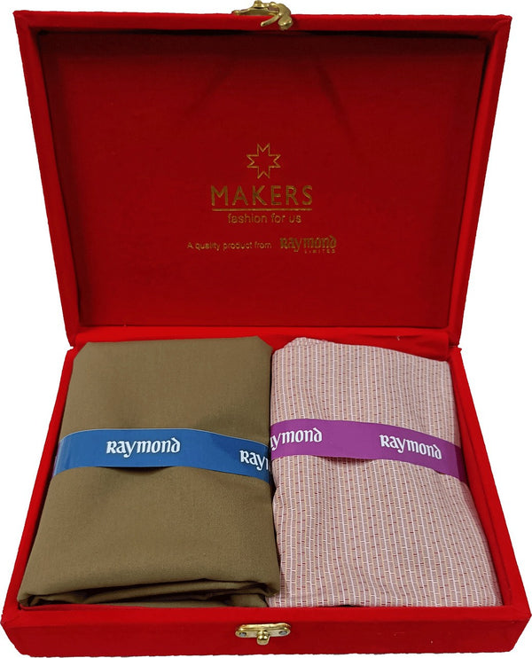 Raymond Cotton Blend Checkered Shirt & Trouser Fabric