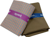 Raymond Cotton Blend Checkered Shirt & Trouser Fabric