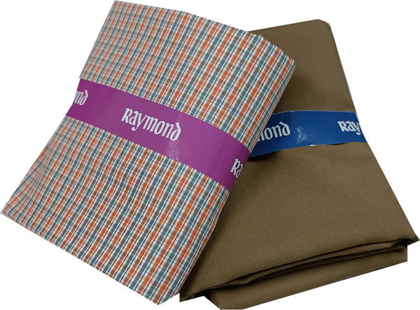 Raymond Cotton Blend Checkered Shirt & Trouser Fabric