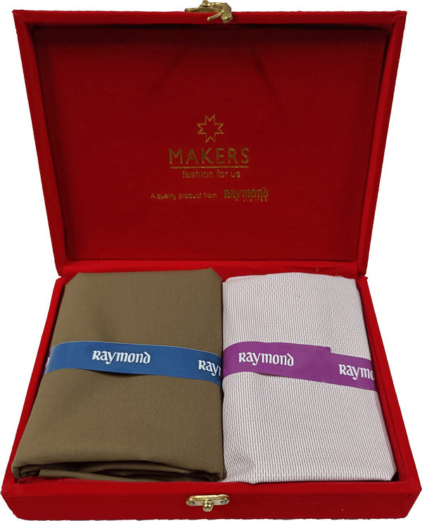 Raymond Cotton Blend Checkered Shirt & Trouser Fabric