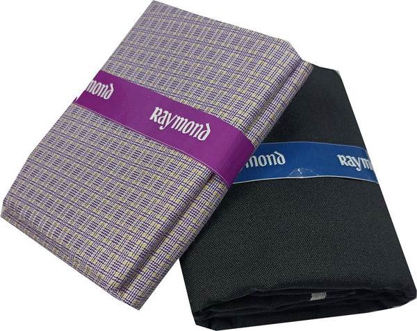 Raymond Cotton Blend Checkered Shirt & Trouser Fabric