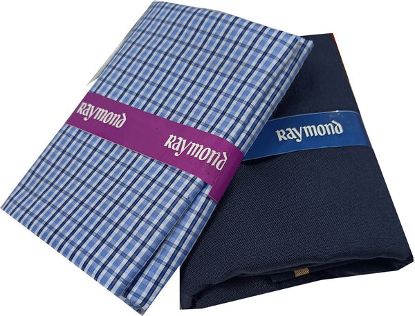 Raymond Cotton Blend Checkered Shirt & Trouser Fabric