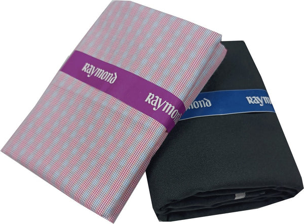 Raymond Cotton Blend Checkered Shirt & Trouser Fabric