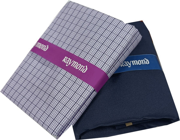 Raymond Cotton Blend Checkered Shirt & Trouser Fabric
