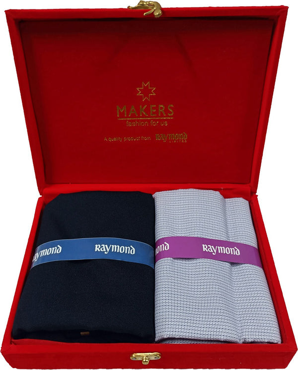 Raymond Cotton Blend Checkered Shirt & Trouser Fabric