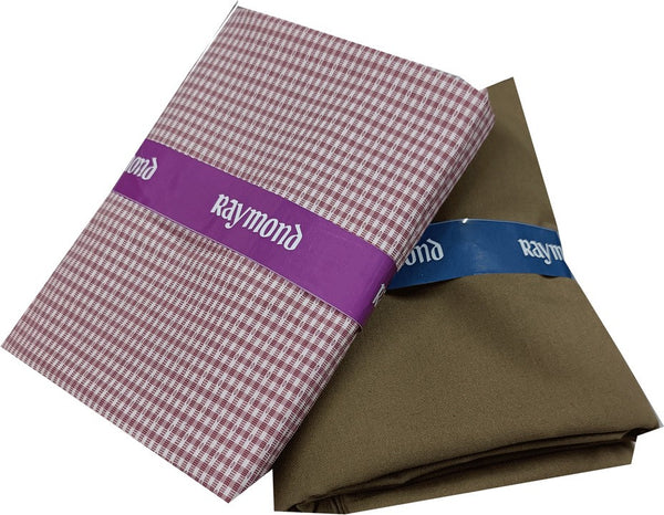 Raymond Cotton Blend Checkered Shirt & Trouser Fabric