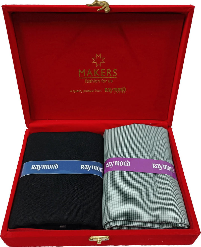 Raymond Cotton Blend Checkered Shirt & Trouser Fabric