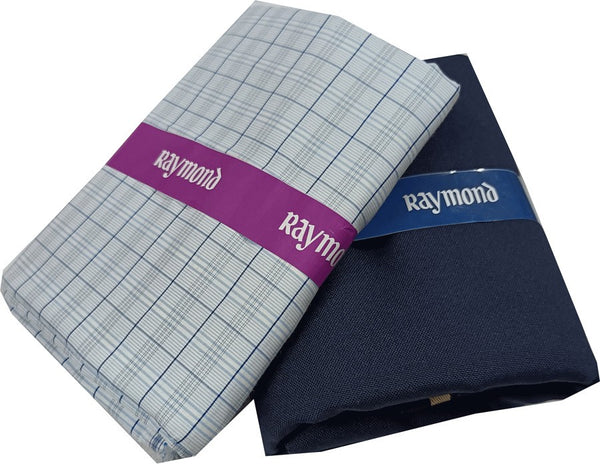 Raymond Cotton Blend Checkered Shirt & Trouser Fabric