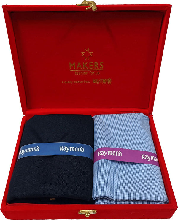 Raymond Cotton Blend Checkered Shirt & Trouser Fabric