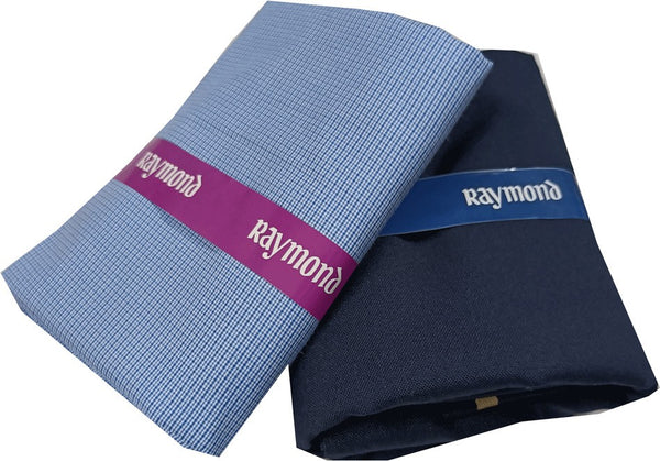 Raymond Cotton Blend Checkered Shirt & Trouser Fabric