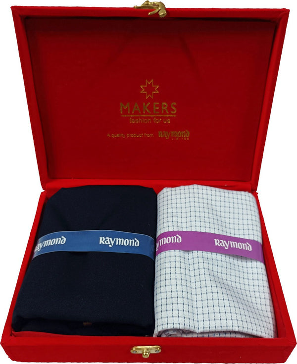 Raymond Cotton Blend Checkered Shirt & Trouser Fabric