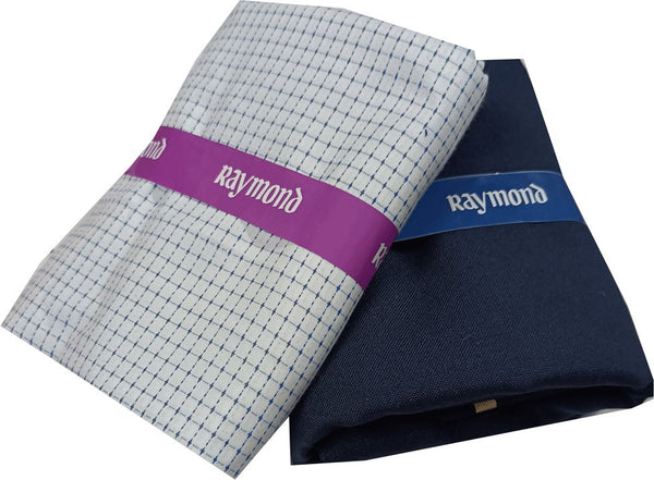 Raymond Cotton Blend Checkered Shirt & Trouser Fabric