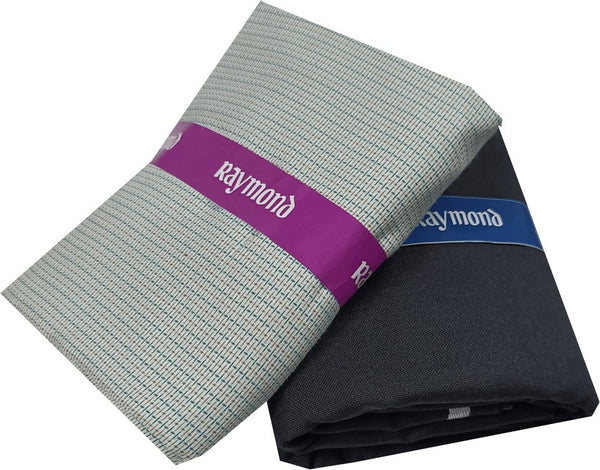 Raymond Cotton Blend Checkered Shirt & Trouser Fabric