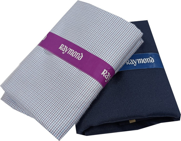 Raymond Cotton Blend Checkered Shirt & Trouser Fabric