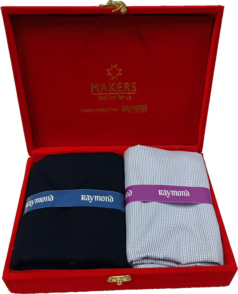 Raymond Cotton Blend Checkered Shirt & Trouser Fabric