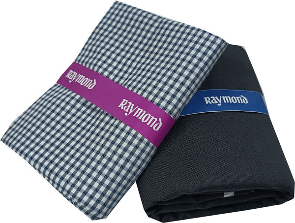 Raymond Cotton Blend Checkered Shirt & Trouser Fabric