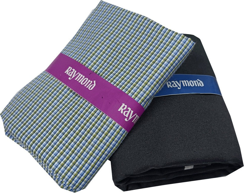 Raymond Cotton Blend Checkered Shirt & Trouser Fabric
