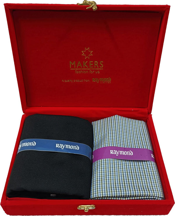 Raymond Cotton Blend Checkered Shirt & Trouser Fabric