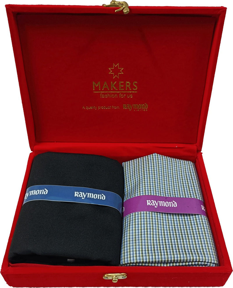 Raymond Cotton Blend Checkered Shirt & Trouser Fabric