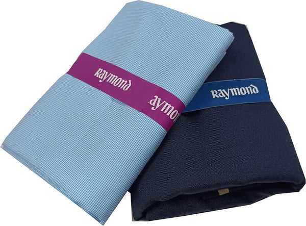 Raymond Cotton Blend Checkered Shirt & Trouser Fabric