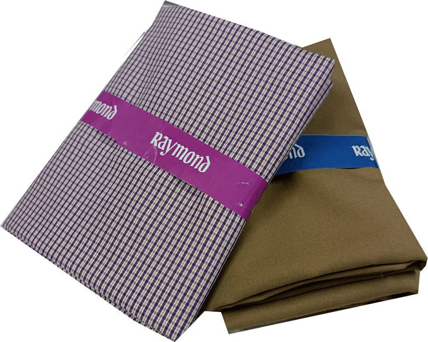Raymond Cotton Blend Checkered Shirt & Trouser Fabric