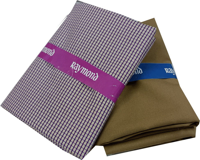 Raymond Cotton Blend Checkered Shirt & Trouser Fabric