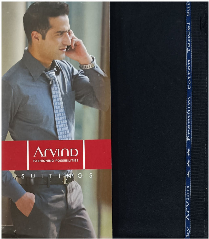 Arvind Polycotton Solid Trouser Fabric