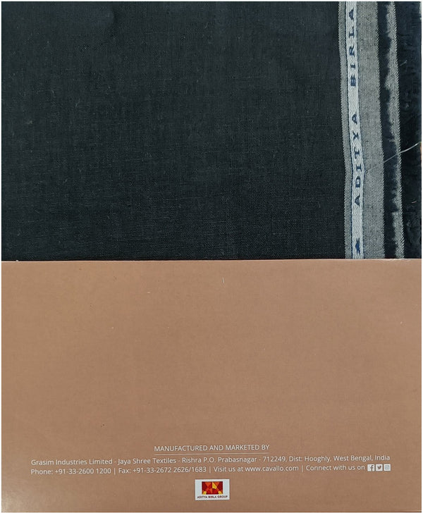 Linen Club Linen Self Design Trouser Fabric