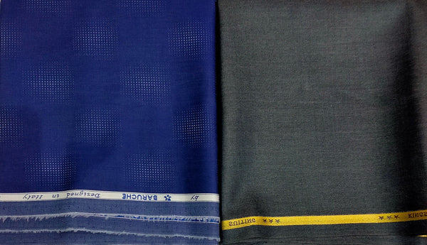 Mansfab Cotton Blend Solid Shirt & Trouser Fabric