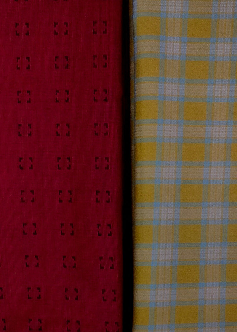Mansfab Cotton Blend Printed Shirt & Trouser Fabric