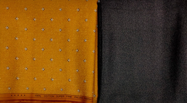 Mansfab Cotton Blend Printed Shirt & Trouser Fabric