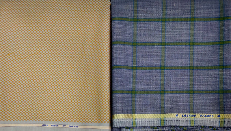 Mansfab Cotton Blend Solid Shirt & Trouser Fabric