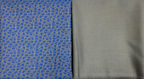 Mansfab Cotton Blend Printed Shirt & Trouser Fabric