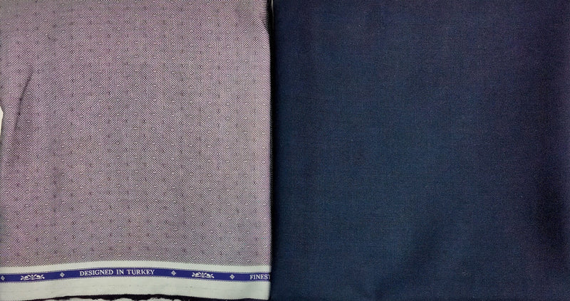 Mansfab Cotton Blend Printed Shirt & Trouser Fabric
