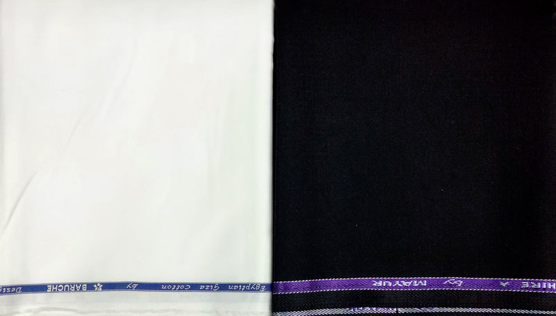 Mansfab Cotton Blend Solid Shirt & Trouser Fabric