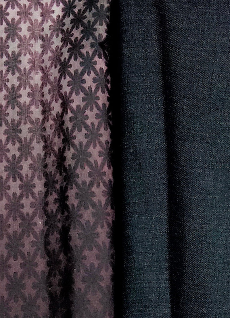 Mansfab Cotton Blend Self Design Shirt & Trouser Fabric