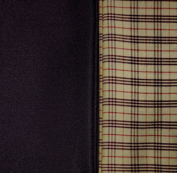 Mansfab Cotton Blend Checkered Shirt & Trouser Fabric