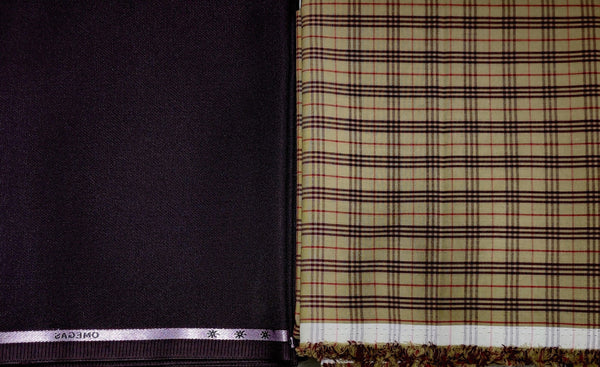 Mansfab Cotton Blend Checkered Shirt & Trouser Fabric