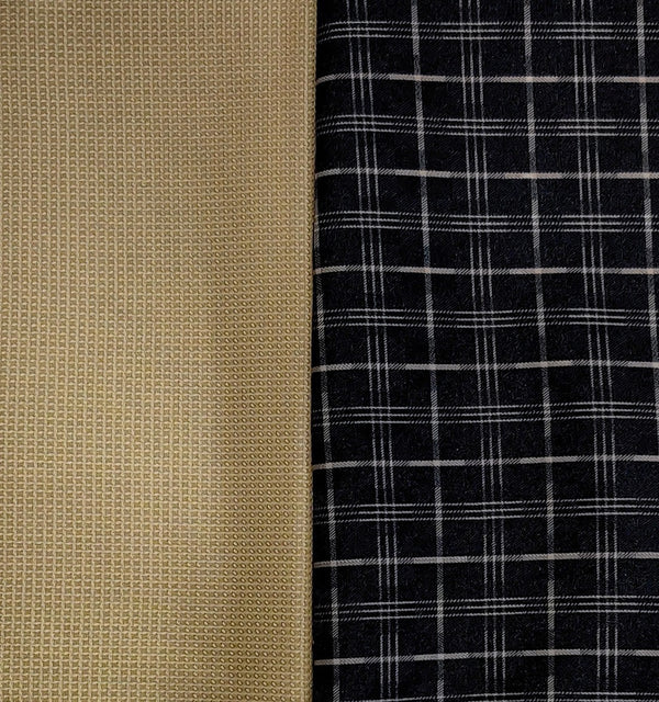 Mansfab Cotton Blend Checkered Shirt & Trouser Fabric