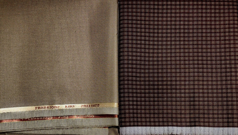Mansfab Cotton Blend Printed Shirt & Trouser Fabric